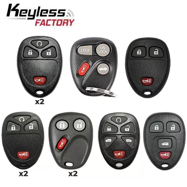 10 x 2000-2017 GM - Special Remotes Bundle (AFTERMARKET)