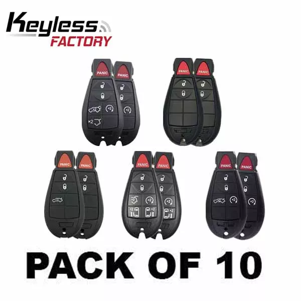 10 x 2008-2018 Dodge Chrysler Jeep / Fobik Key / M3N5WY783X (Bundle of 10)