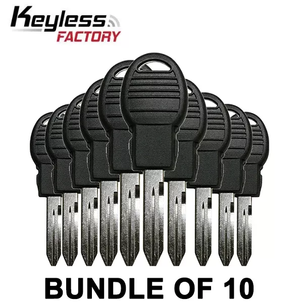 10 x 2008-2019 Chrysler Dodge Jeep Y170 Transponder POD Keys (Bundle of 10)