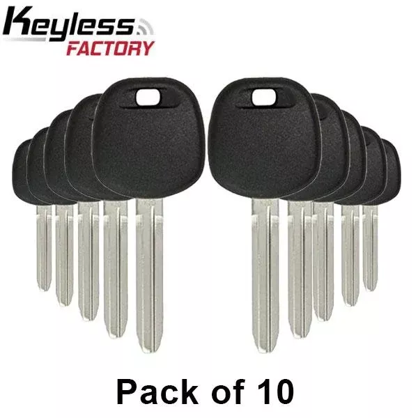 10 x 2010 - 2019 Toyota / Scion - TR 47 Transponder Key - (G Chip) (Bundle of 10)