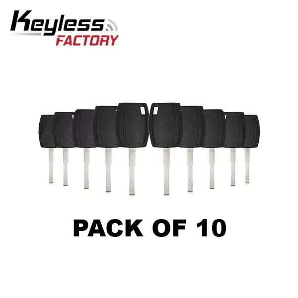 10 x 2011-2020 Ford / H94-PT / Side Mill Transponder Keys / Chip 4D63 80 Bit / 164-R8062 (AFTERMARKET) (Pack of 10)