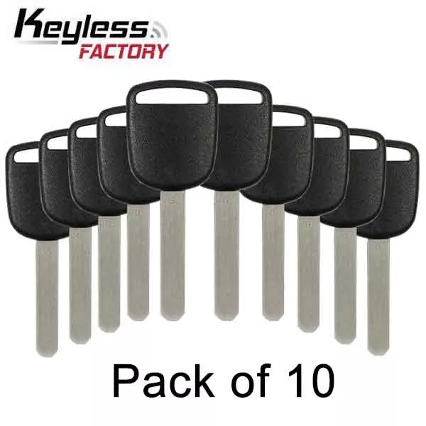 10 x 2013 - 2020 Honda / HO05 Transponder Key (G Chip) (Pack of 10)