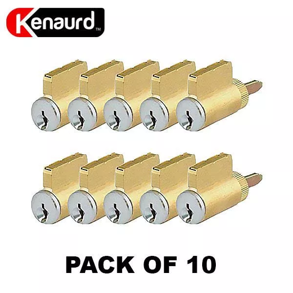 10 x Premium Key-In-Knob (KIK) Cylinder - SC4 - US26D (Pack of 10)
