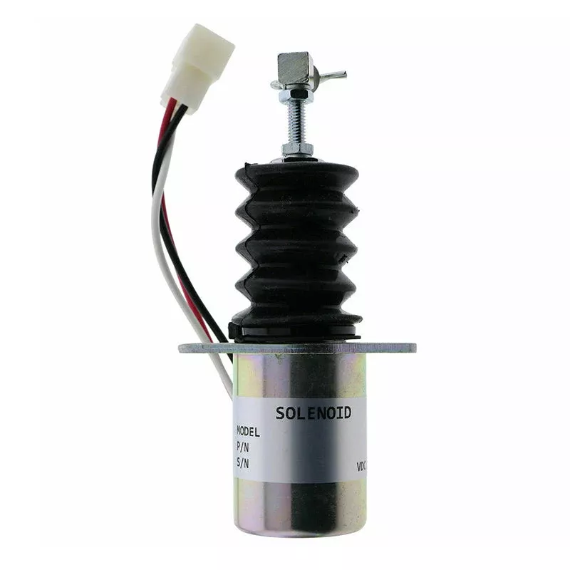 12V Fuel Shutoff Solenoid 119629-66801 for Yanmar Engine 3TNE88