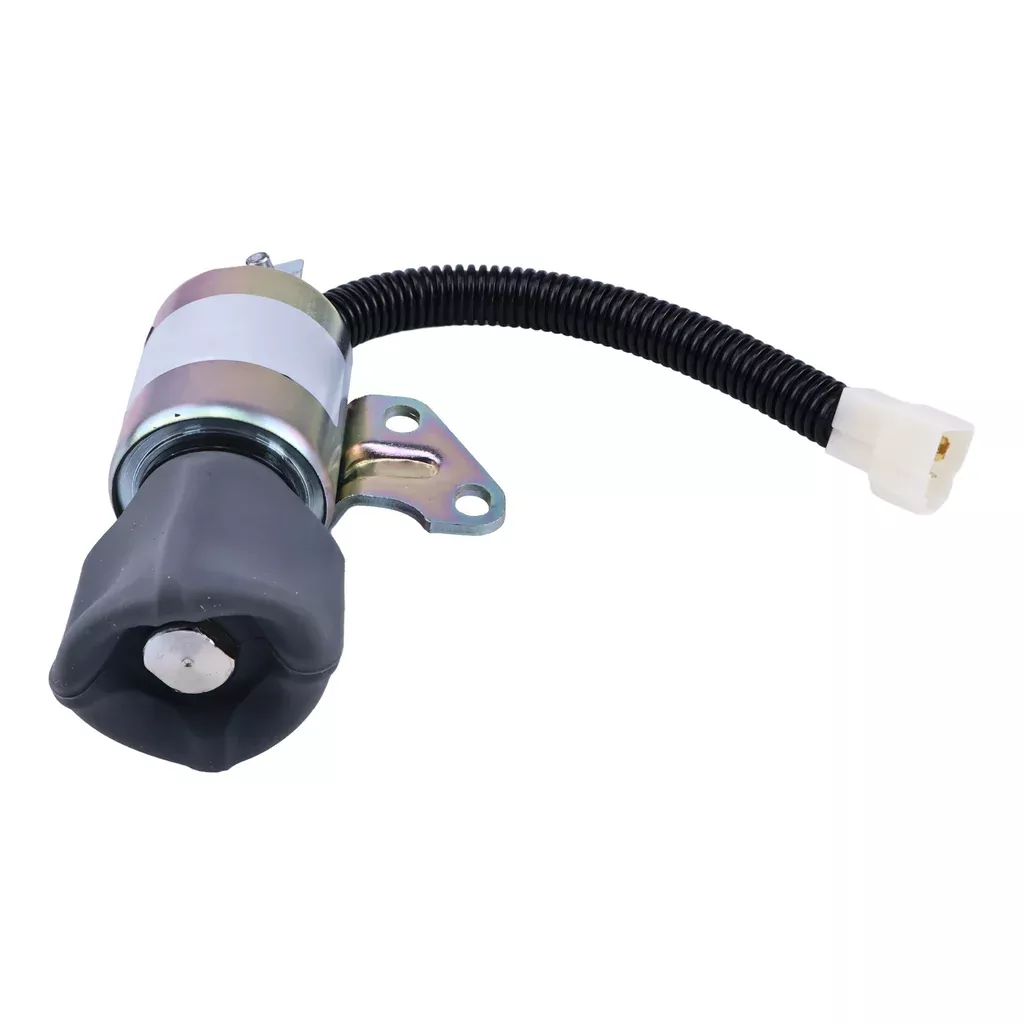 12V Fuel Shutoff Solenoid 7000782 for Bobcat Excavator 418 E08 E10 E10z E17 E17z E19 E20 E20z
