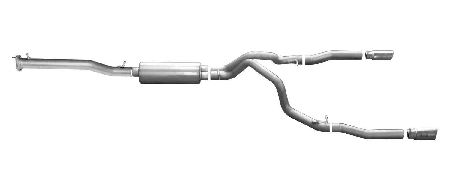 14-GM P/U 5.3L CC/LB Cat Back Exhaust Alum.