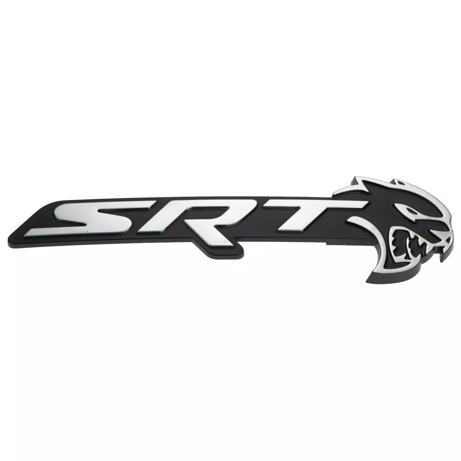 17-18 DODGE CHARGER SRT HELLCAT BLACK & SILVER SRT GRILLE EMBLEM BADGE MOPAR
