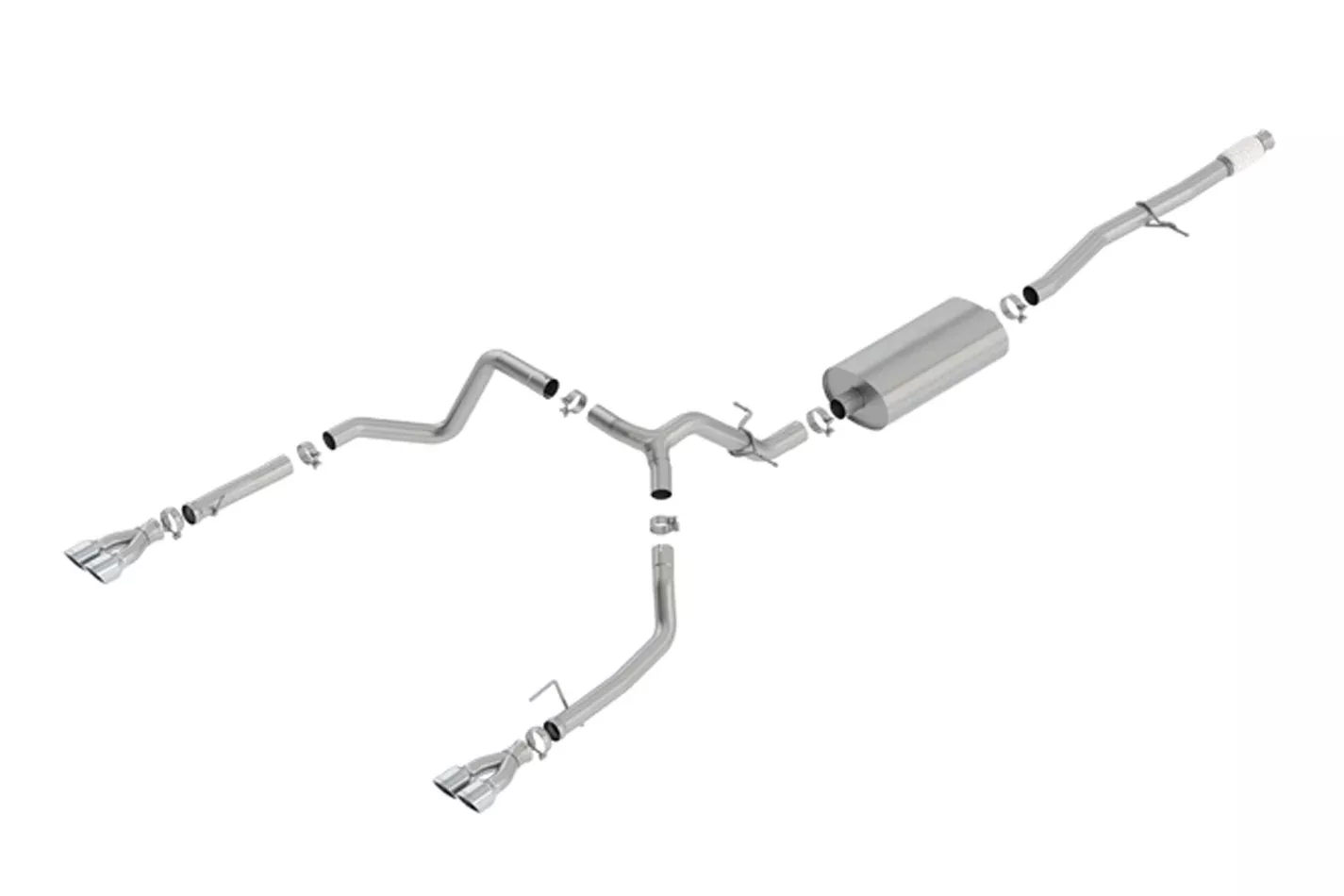 19- GM P/U 1500 5.3L Cat Back Exhaust Kit