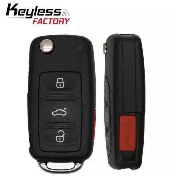 1998-2002 Volkswagen / 4-Button Flip-Key / 1J0959753T / 315 MHz (AFTERMARKET)