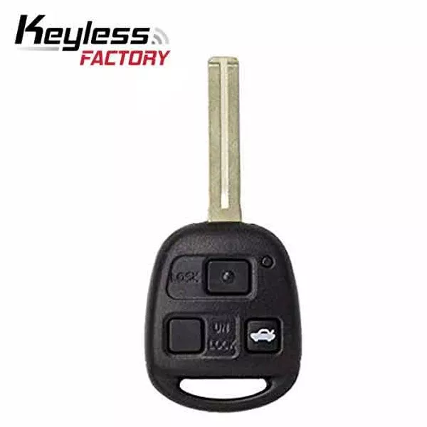 1998-2005 Lexus/ 3-Button Remote Head Key / PN: 89070-50170 / HYQ1512V / 4C Chip / Short Blade (AFTERMARKET)