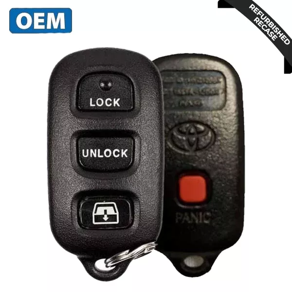1999-2009 Toyota Sequoia / 4-Button Keyless Entry Remote / PN: 89742-0C030 / HYQ12BBX (OEM Recase)