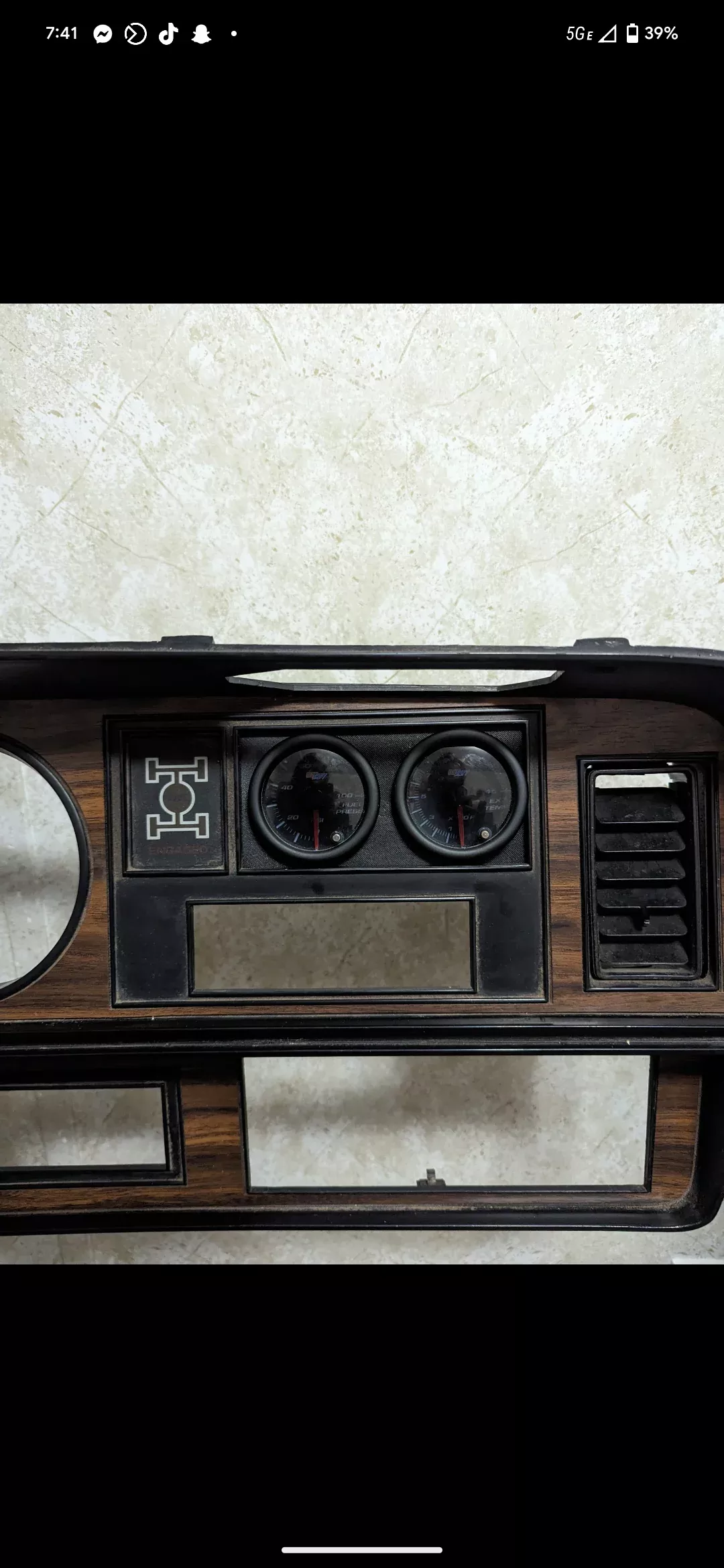 1st Gen Dodge 52mm Dash Bezel