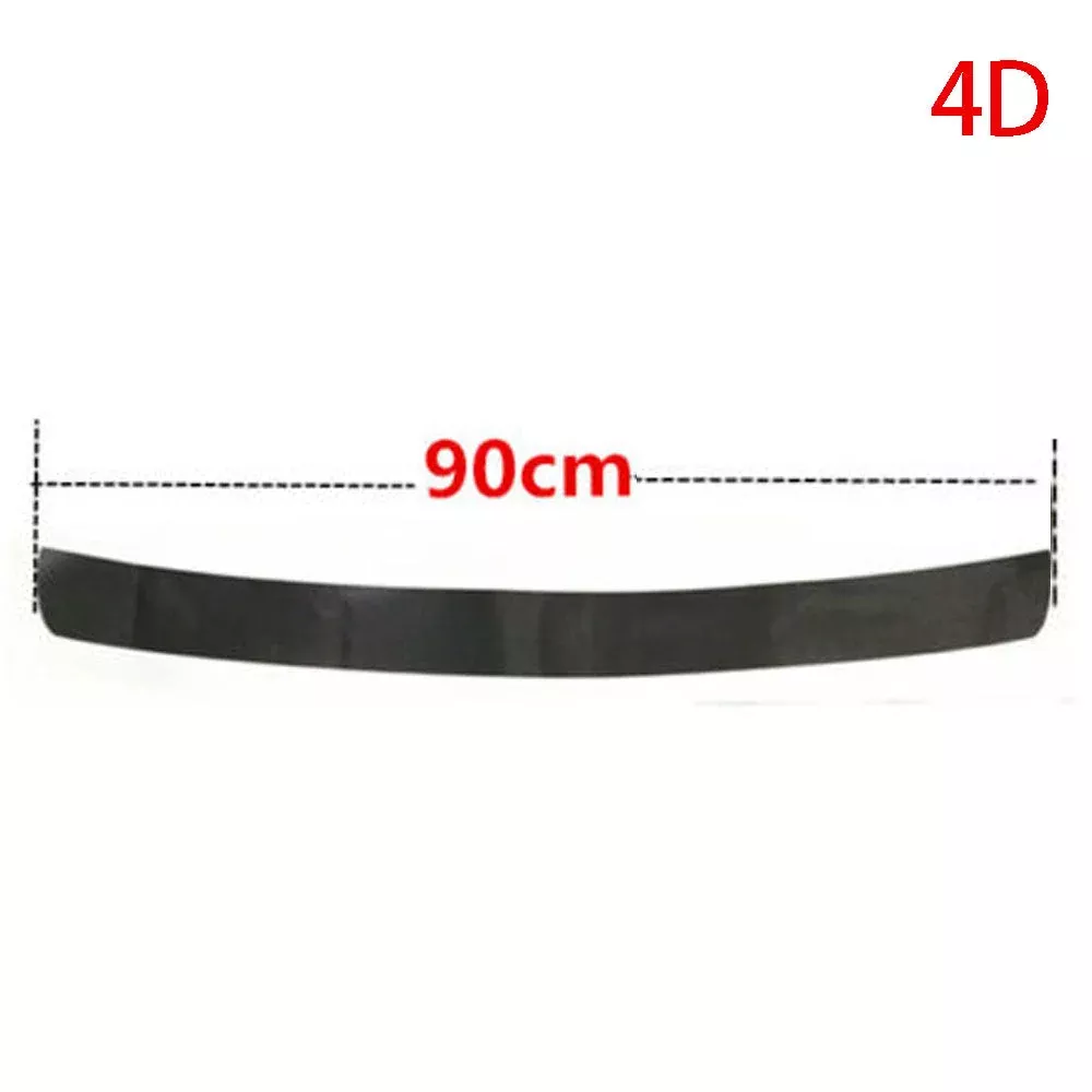 1X Accessories Carbon Fiber Car Rear Guard Bumper 4D Sticker Panel Protector New