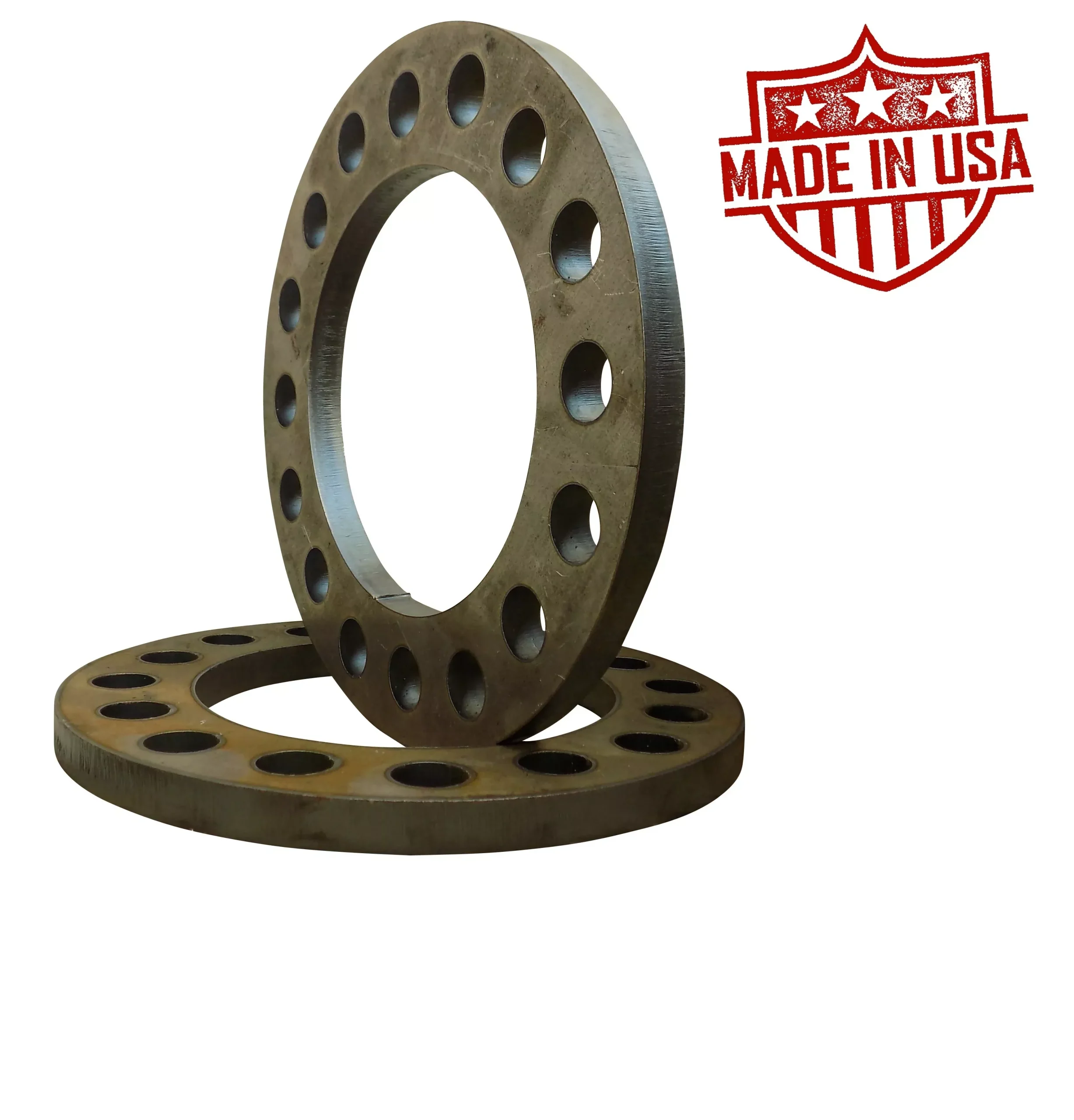 (2) 1/2" Steel Wheel Spacers for Chevy GMC Dodge Ford 8x6.5 SAE & 8x180 Metric