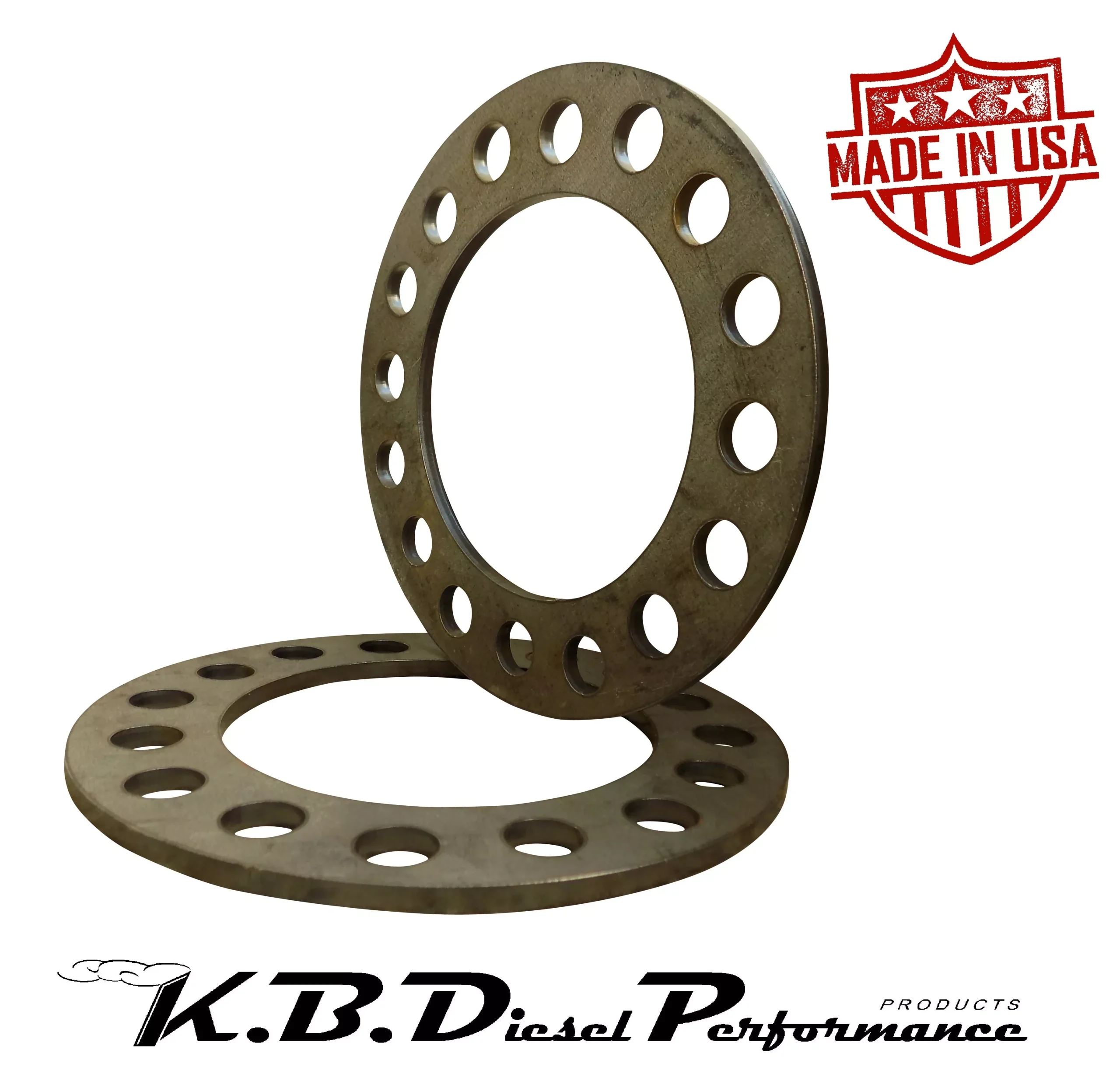 (2) 1/4" Steel Wheel Spacers for Chevy GMC Dodge Ford 8x6.5 SAE & 8x170 Metric