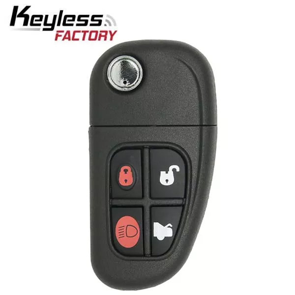 2001-2008 Jaguar / 4-Button Flip-Key / NHVWB1U241 (AFTERMARKET)