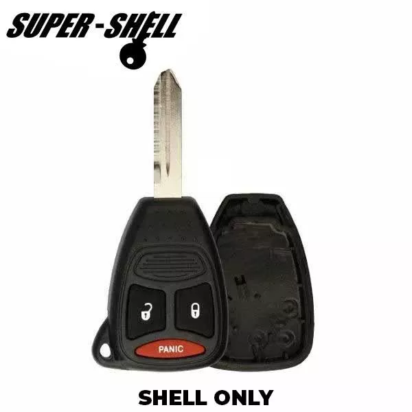2004–2012 Chrysler / Jeep / Dodge / 3-Button Remote Head Key SHELL / Y159 / KOBDT04A (RHS-CHY-082)