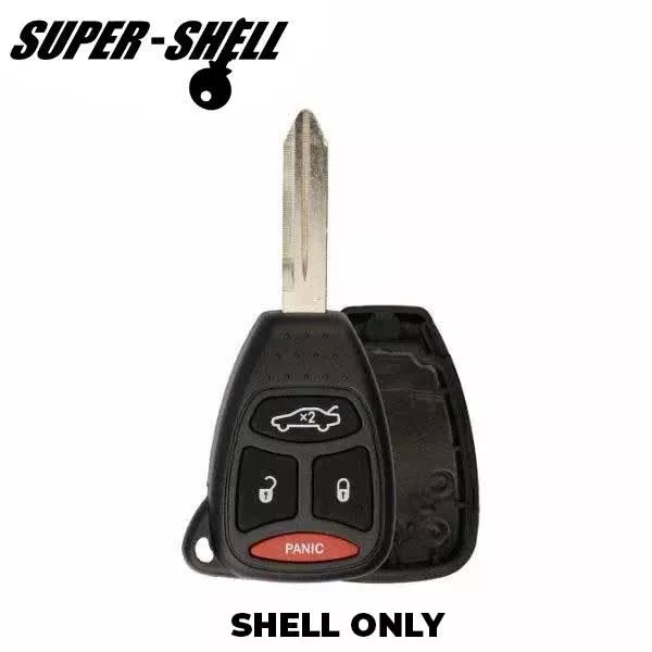 2004-2012 Chrysler / Jeep / Dodge / 4-Button Remote Head Key SHELL / Y159 / KOBDT04A (RHS-CHY-084)