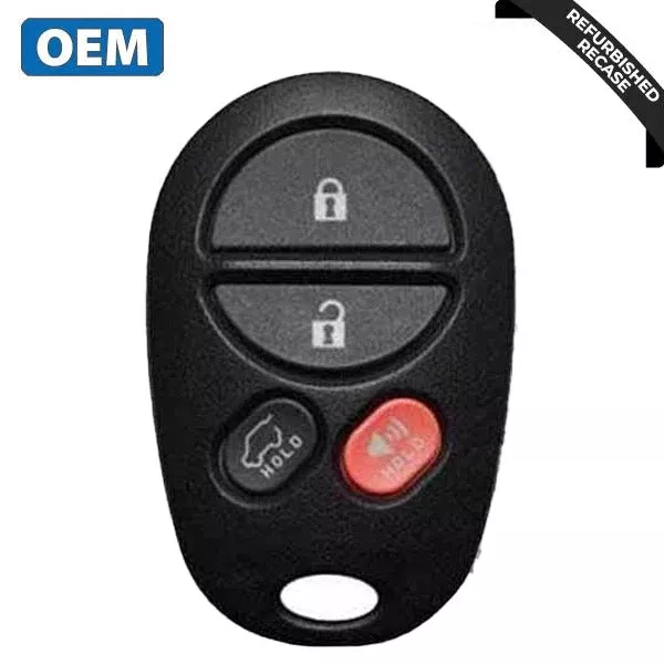 2004-2012 Toyota Highlander / 4-Button Keyless Entry Remote / PN: 89742-0W011 / GQ43VT20T (OEM Refurb)