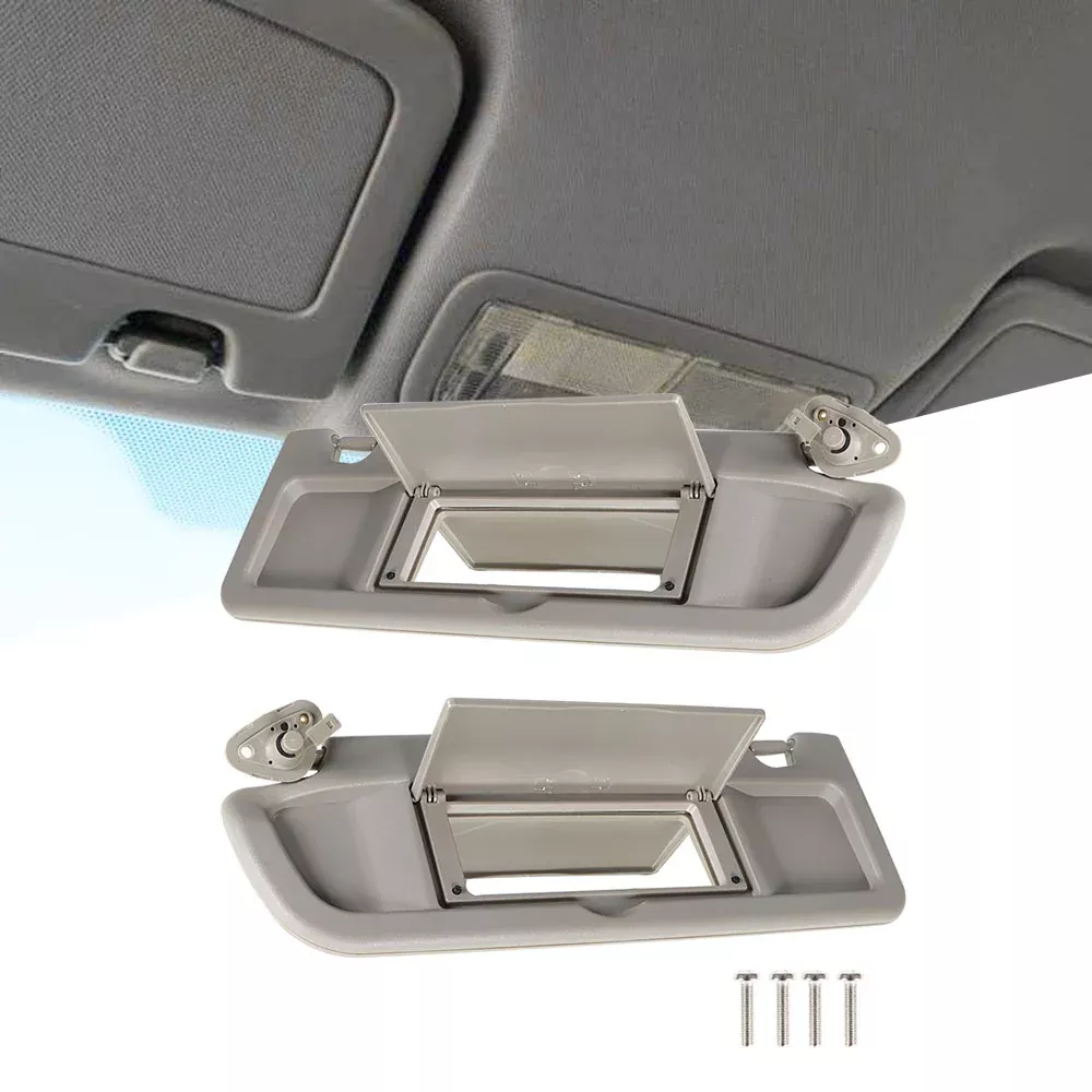For 2006-2011 Honda Civic Left & Right Sun Visor Warm Gray Visors