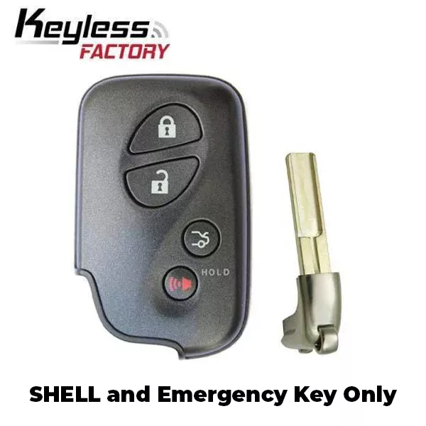 2006-2012 Lexus / 4-Button Remote Smart Key SHELL / HYQ14AAB HYQ14ACX HYQ14AAF (AFTERMARKET)