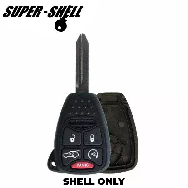2006-2014 Chrysler / Jeep / Dodge / 5-Button Remote Head Key SHELL / OHT692427AA (RHS-CHY-085)