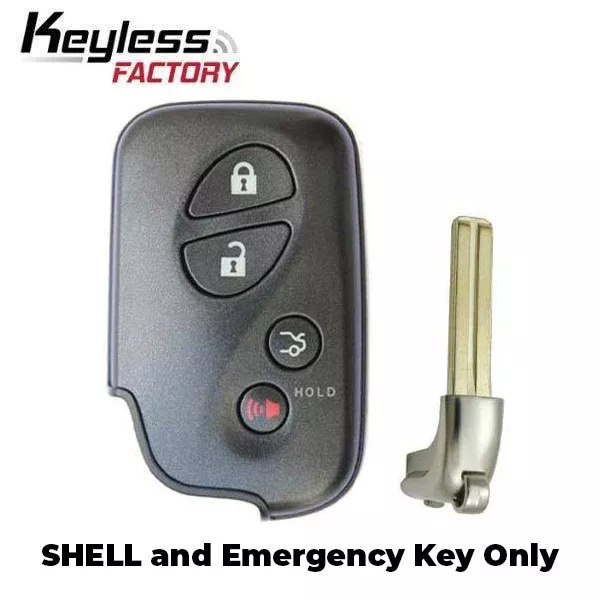 2006-2020 Lexus / 4-Button Remote Smart Key SHELL / HYQ14AAB HYQ14ACX HYQ14AAF HYQ14AEM (AFTERMARKET)