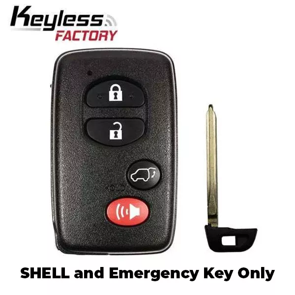 2007-2014 Toyota / 4-Button Remote Smart Key SHELL / HYQ14AAB (AFTERMARKET)