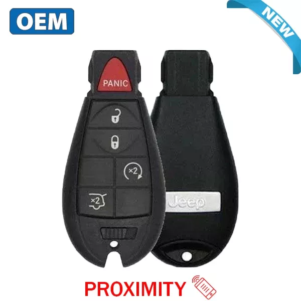 2009-2013 Jeep Grand Cherokee / 5-Button Fobik Key / PN: 05026453AI / IYZ-C01C / Keyless Go Fobik (OEM Refurb)