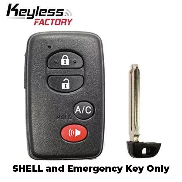 2009-2015 Toyota / 4-Button Smart Key SHELL / HYQ14AAB HYQ14ACX (AFTERMARKET)