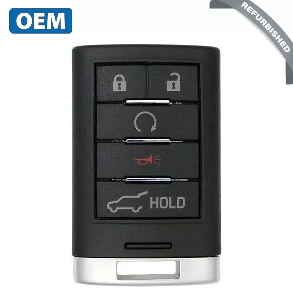 2010-2015 Cadillac SRX / 5-Button Smart Key w/ Hatch / PN: 22865375 / NBG009768T (OEM Refurb)