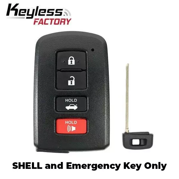 2012-2019 Toyota / 4-Button Smart Key SHELL / HYQ14FBA (AFTERMARKET)