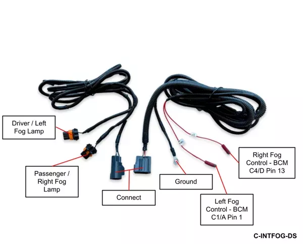 2013-2018 Ram 1500 Fog Lamp Upgrade Harness