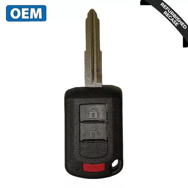 2013-2020 Mitsubishi Mirage / 3-Button Remote Head Key / PN: 6370B904 / OUCJ166N (OEM Refurb)