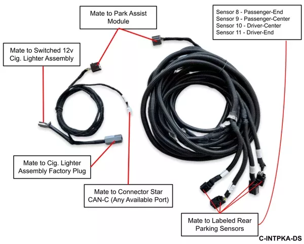 2013-2023 4th Gen Ram Truck Rear Park Assist Interface