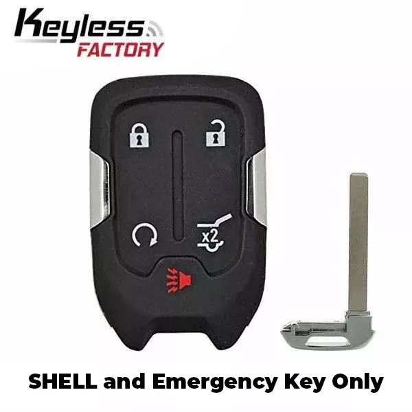 2015-2021 GMC / 5-Button Smart Key SHELL for HYQ1AA, HYQ1EA (AFTERMARKET)