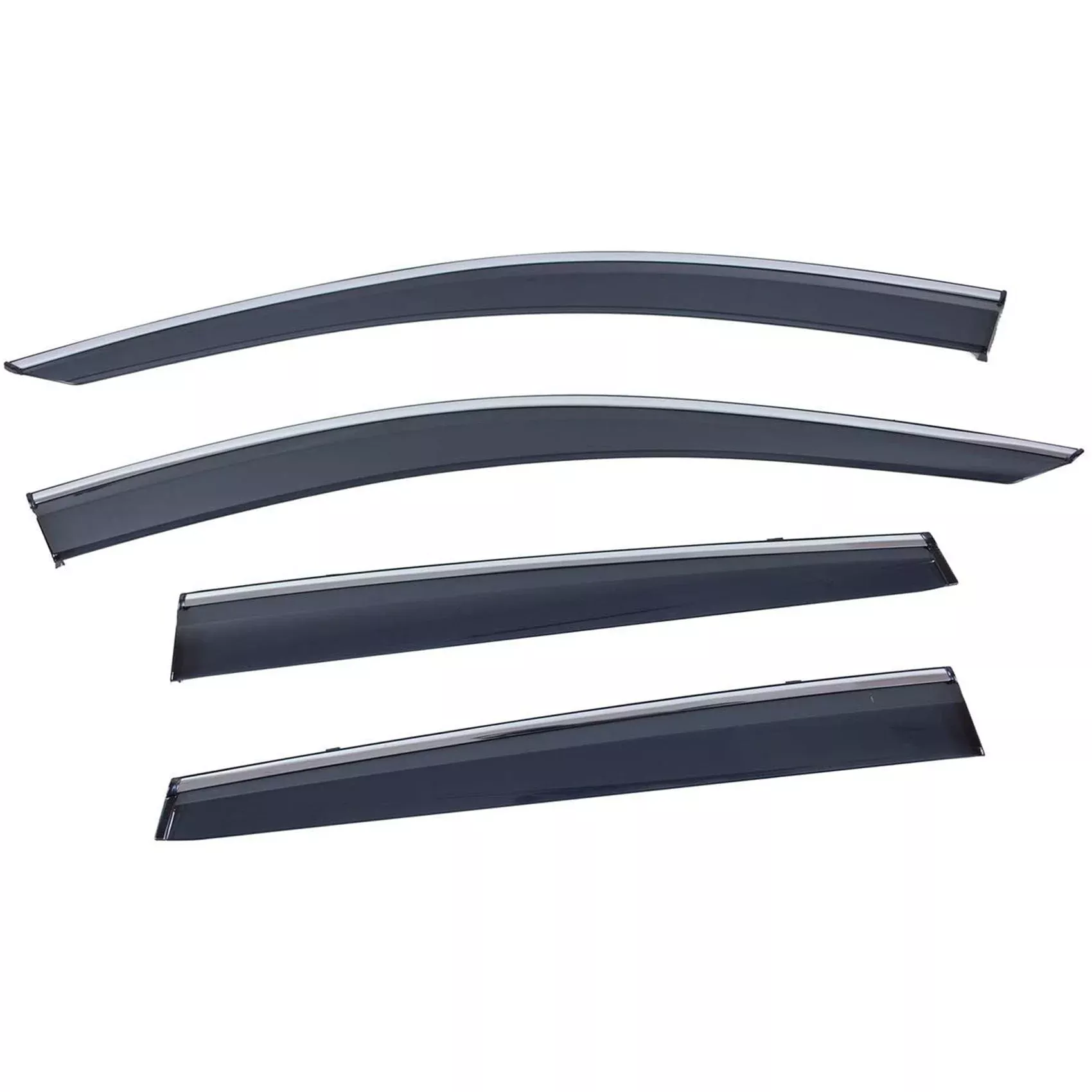 For 2017-2020 HondaCRV CR-V Type Chrome Trim Window Visor Rain Guard Deflector