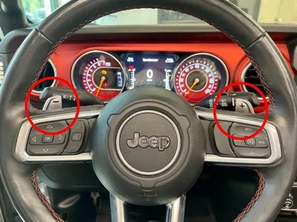 2018-2024 Jeep Wrangler JL and Gladiator JT Steering Wheel Paddle Shifter Upgrade