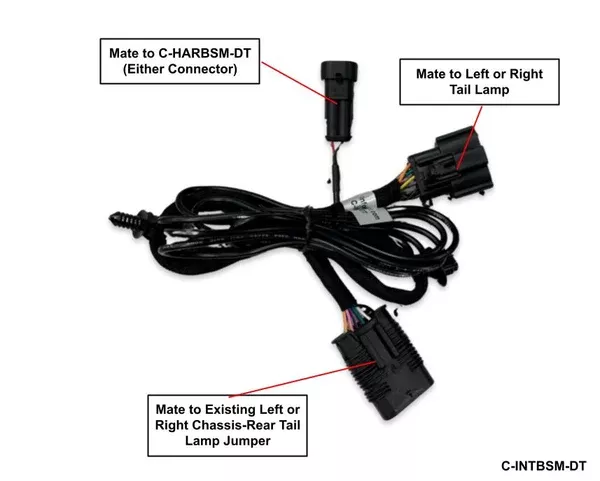 2019-2024 Ram 1500 DT Blind Spot Monitoring Tail Light Harness
