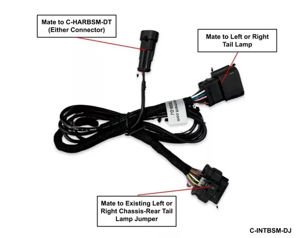 2019-2024 Ram Heavy Duty Blind Spot Monitoring Tail Light Harness