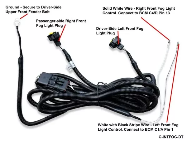 2019-2024 Ram Truck Fog Lamp Upgrade Harness