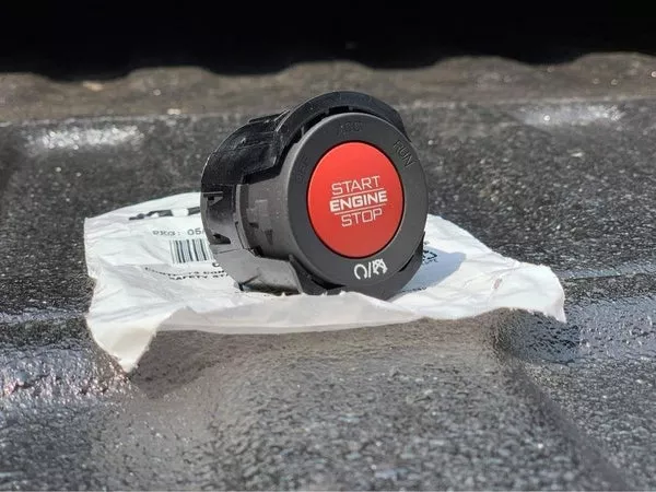 2019-2024 Ram Truck Mopar Red TRX Style Push-to-Start Button Upgrade