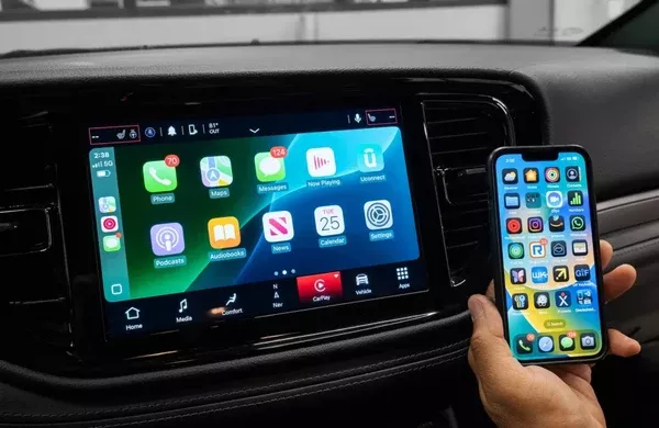 2021+ Dodge Durango 10.1-inch Touchscreen Uconnect 5 UBN GPS Navigation Upgrade with Wireless Apple CarPlay / Android Auto