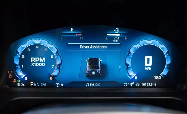 2021+ Ford Bronco 12" Full Digital Speedometer EVIC Instrument Panel Cluster Upgrade