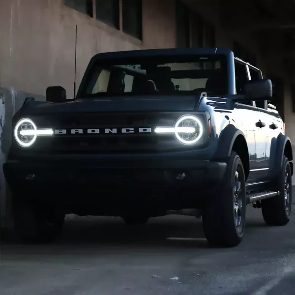 2021+ Ford Bronco LED Reflector Headlights with Signature Halo