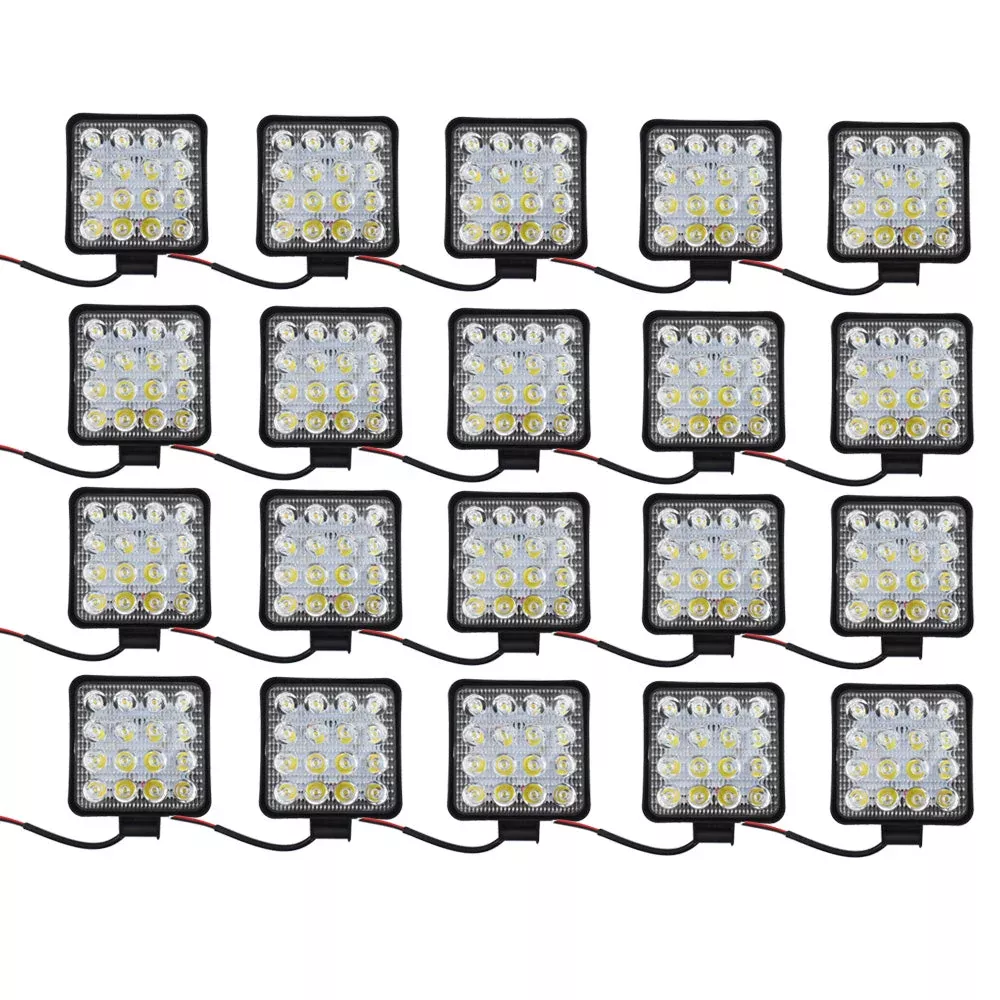 20X 12V 48W LED WorkSUV Boat Tractor /Spot Light Flood Light OffRoad Driving