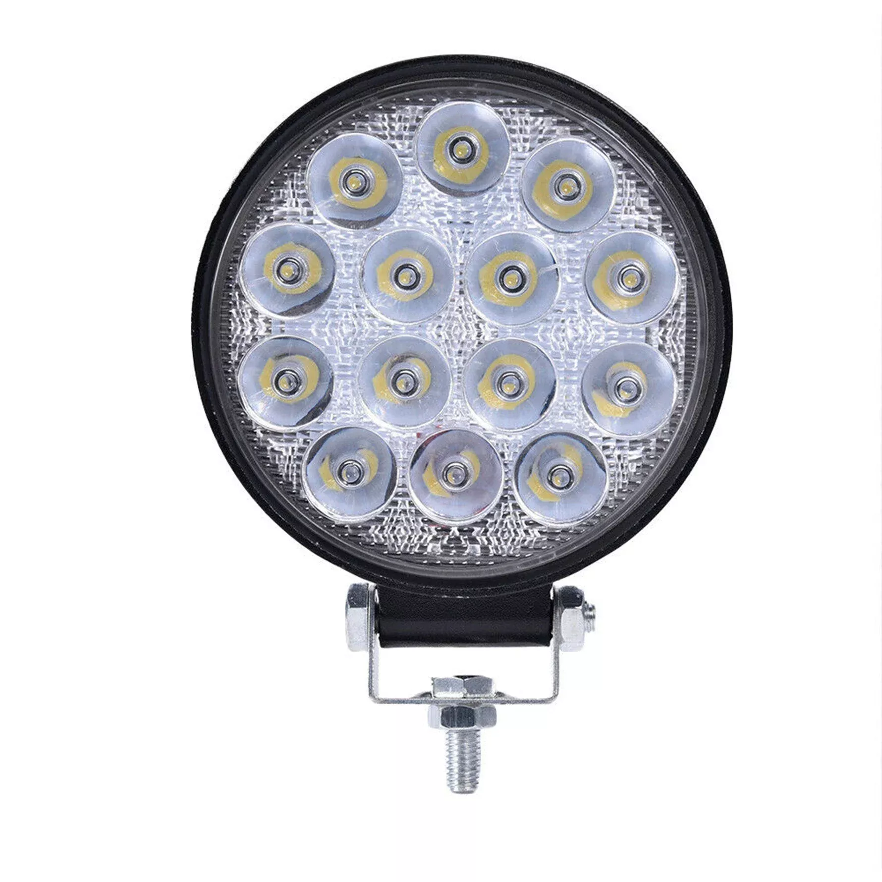 2X 4''Inch 42W Led Flood Round Work Light Offroad Truck Car SUV ATV Driving Lamp