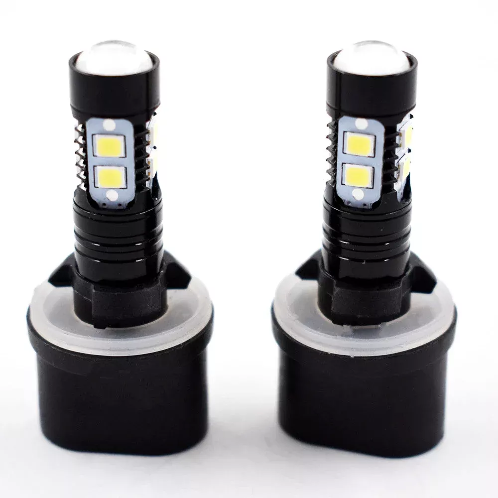 2x 880 899 50W 6000K WhiteHigh Power LED Projector Fog Lights Bulbs