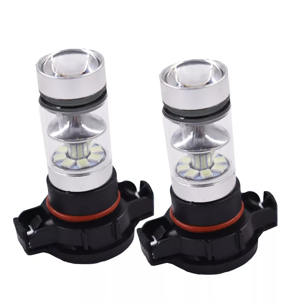 2x H16 5202 PS24WFF 8000K Ice Blue 100WLED Fog Light Driving Bulb DRL NEW