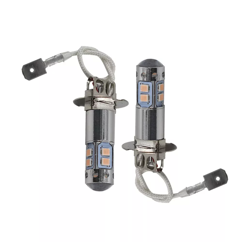 2x H3 14000K Purple LED Headlight Bulbs Kit Fog Driving Light DRL 100W